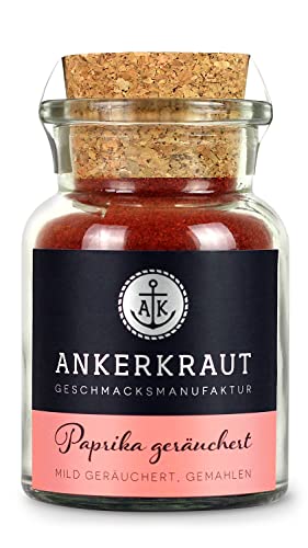 Ankerkraut Paprika geräuchert gemahlene geräucherte Paprika 80g im Korkenglas