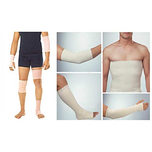 Tubo di supporto per fascia elastica 10 m x 12 cm garza sterile tubolare, fasciatura coesiva traspirante per bambini e giovani adulti, fascia per braccio, ginocchio, gamba, fasciatura