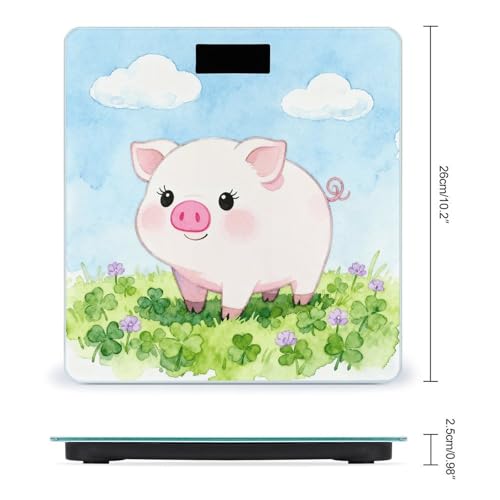 Báscula digital de baño para peso corporal Clover Piglet miniatura 2
