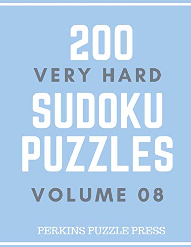 200 Very Hard Sudoku Puzzles Volume 08