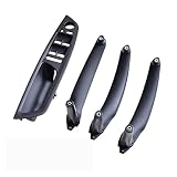 Para BMW, para E70 E71 X5 X6 Reposabrazos de automóvil Manija de puerta interior izquierda y derecha Manija de panel interno Cubierta decorativa Tirador Puerta Interior Coche (Color : 2)