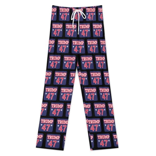 Mens Trump Pajama Pants Simple Sleep Bottoms Soft Pj Pants3