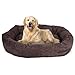 40 inch Chocolate Suede Bagel Dog Bed By Majestic Pet Products