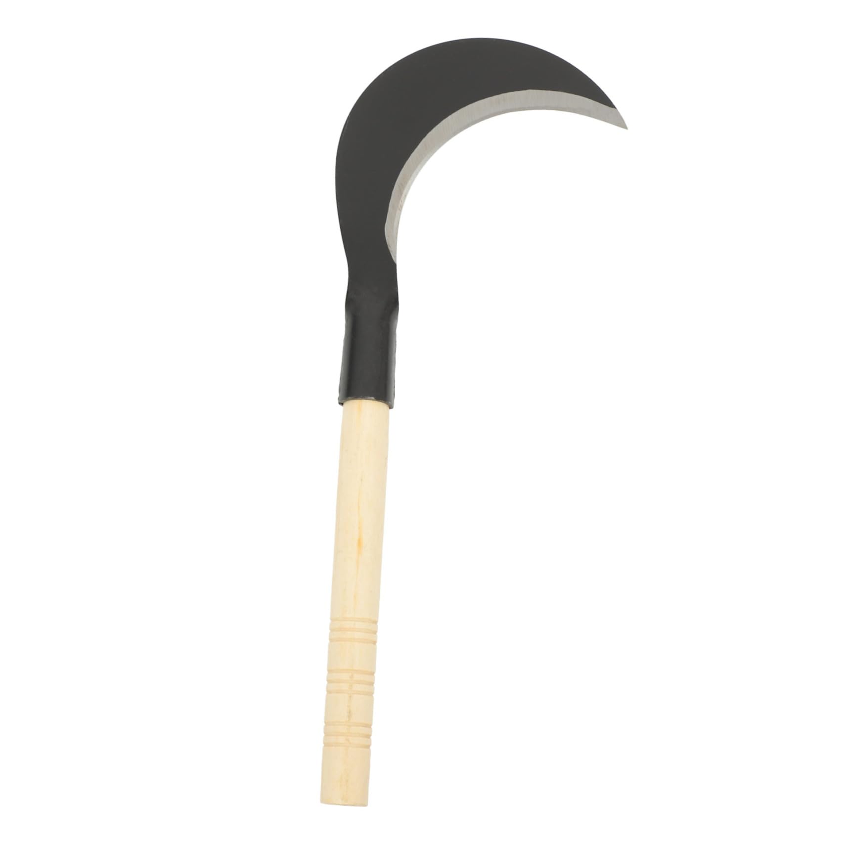 Hemoton Gardening Grass Knife Manganese Scythe with Long Handle Durable Weeding Tool for Easy Cultivation Comfortable Grip for One Handed Use