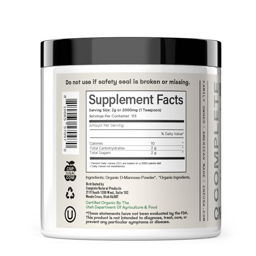 Complete Natural Products D'Mannose Supplement