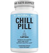 Naturall Nut Chill Pill - Stress Relief Supplement for Calm & Relaxation, Melatonin, Chamomile, V...