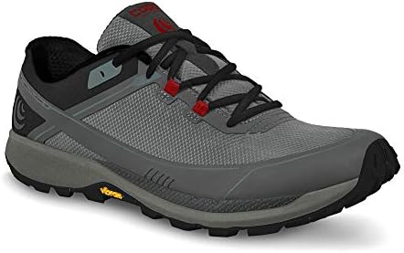 Topo Athletic Men's Runventure 3 Lightweight Trail Running Shoes, Grey/Red, Size 8