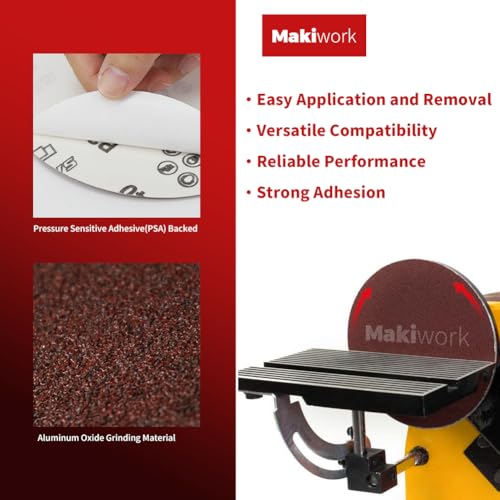 sanding belts amp psa sanding discs set - 10 pack 4x36 inch aluminum oxide belts 80120150240400 grit and 18 pack 6-inch self-adhesive discs 80100120180240400 grit for wood metal polishing