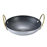 Matériau premium: Ce moule à paella espagnol est en acier inoxydable de haut niveau 304, léger, pratique et durable qui peut entraîner la chaleur rapidement et créer la paella parfaite.