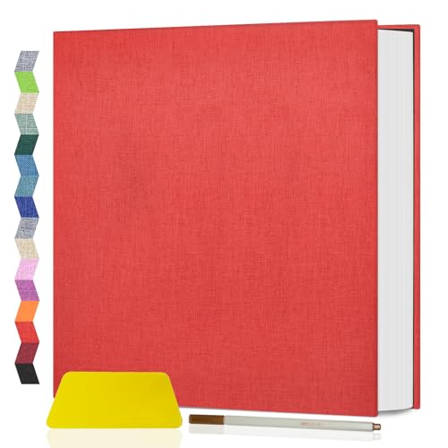 Popotop Photo Album Self Adhesive Scrapbook Album for 4x6 5x7 8x10 Pictures DIY Photo Book as Scrapbooking Supplies Kits, Birthday Gifts for Women Mom Wedding Baby Family Travel