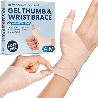 6 Best Silicone Wrist Braces That Offer Comfort and Support 10 Dr. Frederick's Waterproof Thumb & Wrist Brace, Medium, 4 Pack