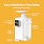 Brio SIMPL Countertop Water Dispenser, 3 Stage Water Filter & Adjustable Instant Hot Water | Easy Access Refillable 2.5L Tank | Tall 8.5" Dispense Height, LED Touch Controls, White