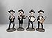 JORAE Skeletons Statue Mariachi Band Skull Halloween Figurines Home Decorative Set of 4 Day of The Dead Collectible Folk Musician Players, 5.5In