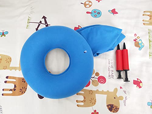 U/B 2 Pack Original Donut Cushion- Diameter 38Cm/15 Inches,Inflatable Ring Cushion A Pump,Round Wheelchairs Seat Cushion,Pillow Seat For Coccyx thumb #8