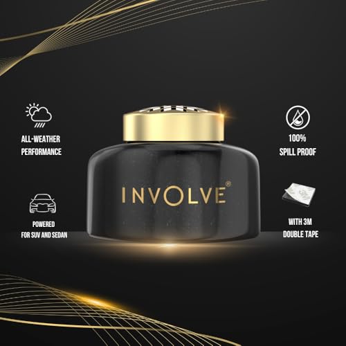 Image of Involve Eminence Enigma Organic Car Perfume with DrivFRESH - Fiber Air Freshener - IEM01 - 45 gm | Car Fresheners | Car Dashboard Decoration Items
