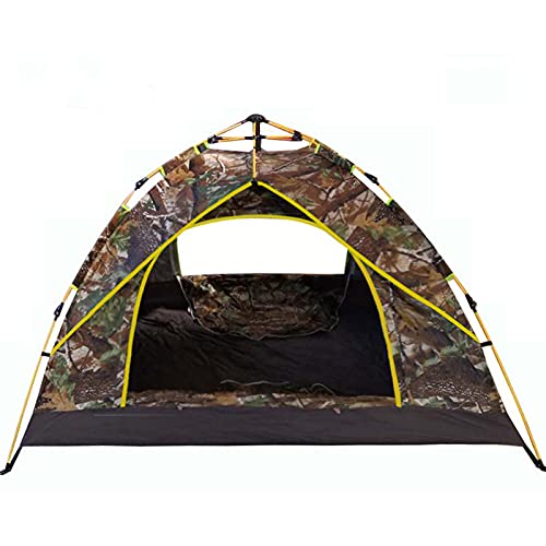 Tente automatique double couche 3-4 places : camping dôme imperméable et montage rapide