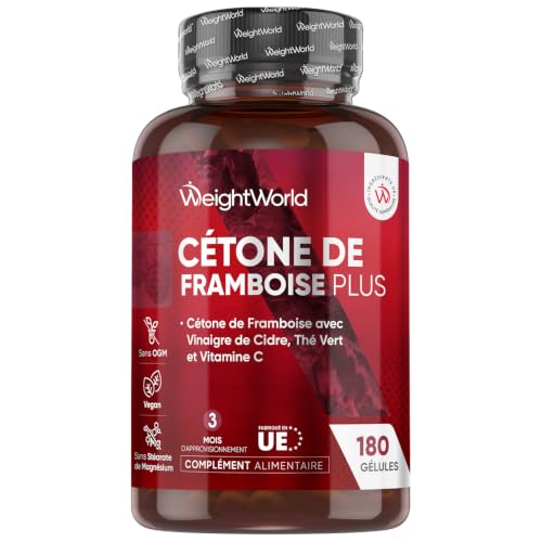 Cétone de Framboise Plus, 180 Gélules Complex 8-en-1 Raspberry Ketone