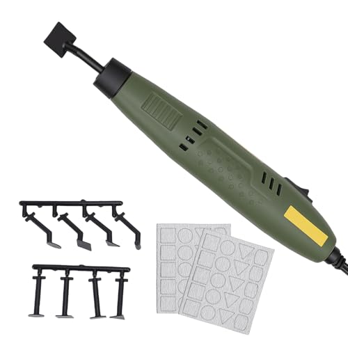Kit ponçage électrique compact à 8 têtes interchangeables pour polissage précis