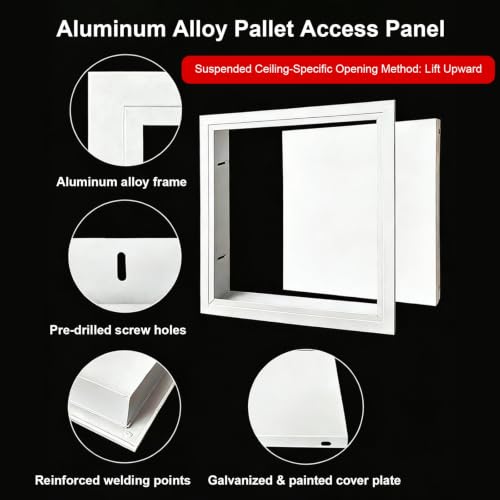 Puerta De Acceso De Aluminio para Techo de Pladur con Panel Extraíble Preciso 4