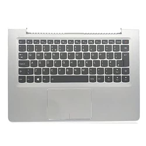 Clavier pour Lenovo IdeaPad 510S-13IKB avec coque C et pavé tactile argent QWERTY US