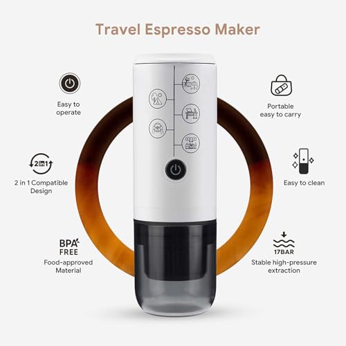 Cafetera Portátil Eléctrica con Batería 250 mL miniatura 6