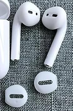 Zotech 4 Pack Silicone Covers Compatible with Apple Earpods and Airpods 1 & 2 Clear