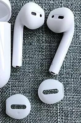 Zotech 4 Pack Silicone Covers Compatible with Apple Earpods and Airpods 1 & 2 (Clear)