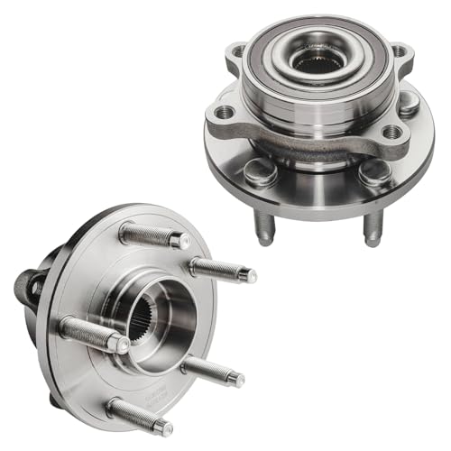 Detroit Axle - Pair Rear Wheel Bearing Hubs Assembly for 11-14 Ford Edge, 09-19 Flex, 13-19 Police Interceptor Sedan, 14-18 Police Sedan, 10-19 Taurus, 09-16 Lincoln MKS, 10-19 MKT, 11-15 MKX