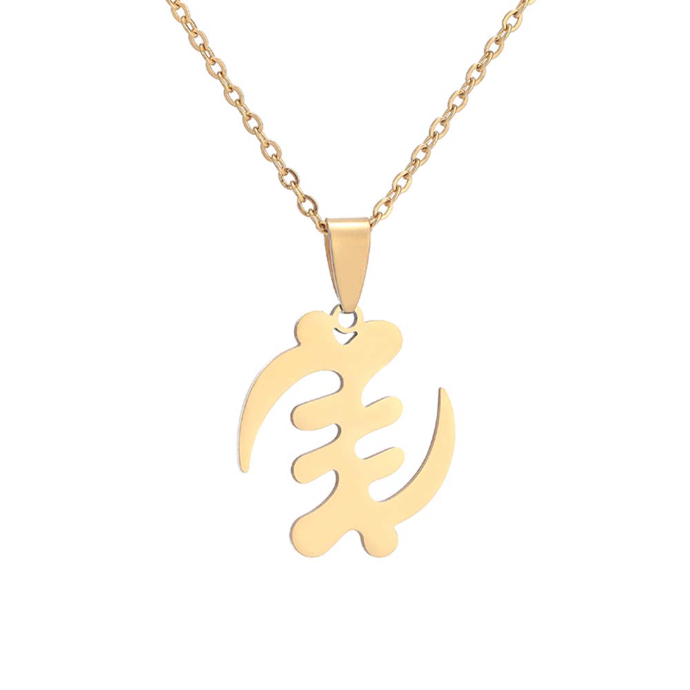 Stainless Steel Africa Map Motherland Pendant Necklace African Symbol Pendant Necklaces