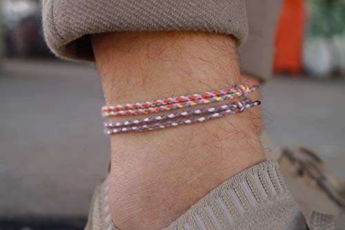 image for Made by Nami 2x Boho Surfer Anklet Women - Ethno Ankle Bracelet Set of