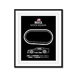 Custom Car Posters Bristol Motor Speedway Race Track Poster intended for Stock Car Racing Fans Print Wall Art Decor Handmade - 11x14" Metallic Print (Unframed)-Gift Car Enthusiast