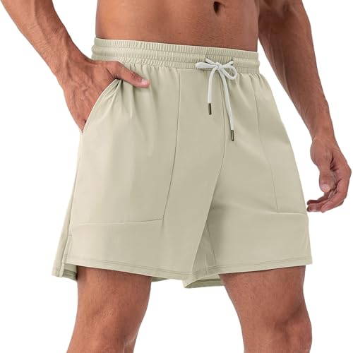 Pantalones cortos elásticos y ligeros de hombre para entrenamiento y uso diario