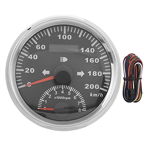 Hastighetsmätare, böjt glas Ultra Wide Arbetsspänning LCD-skärm Anti-dimfunktion Hastighetsmätare för lastbilar Bussar för motorcyklar Fartyg