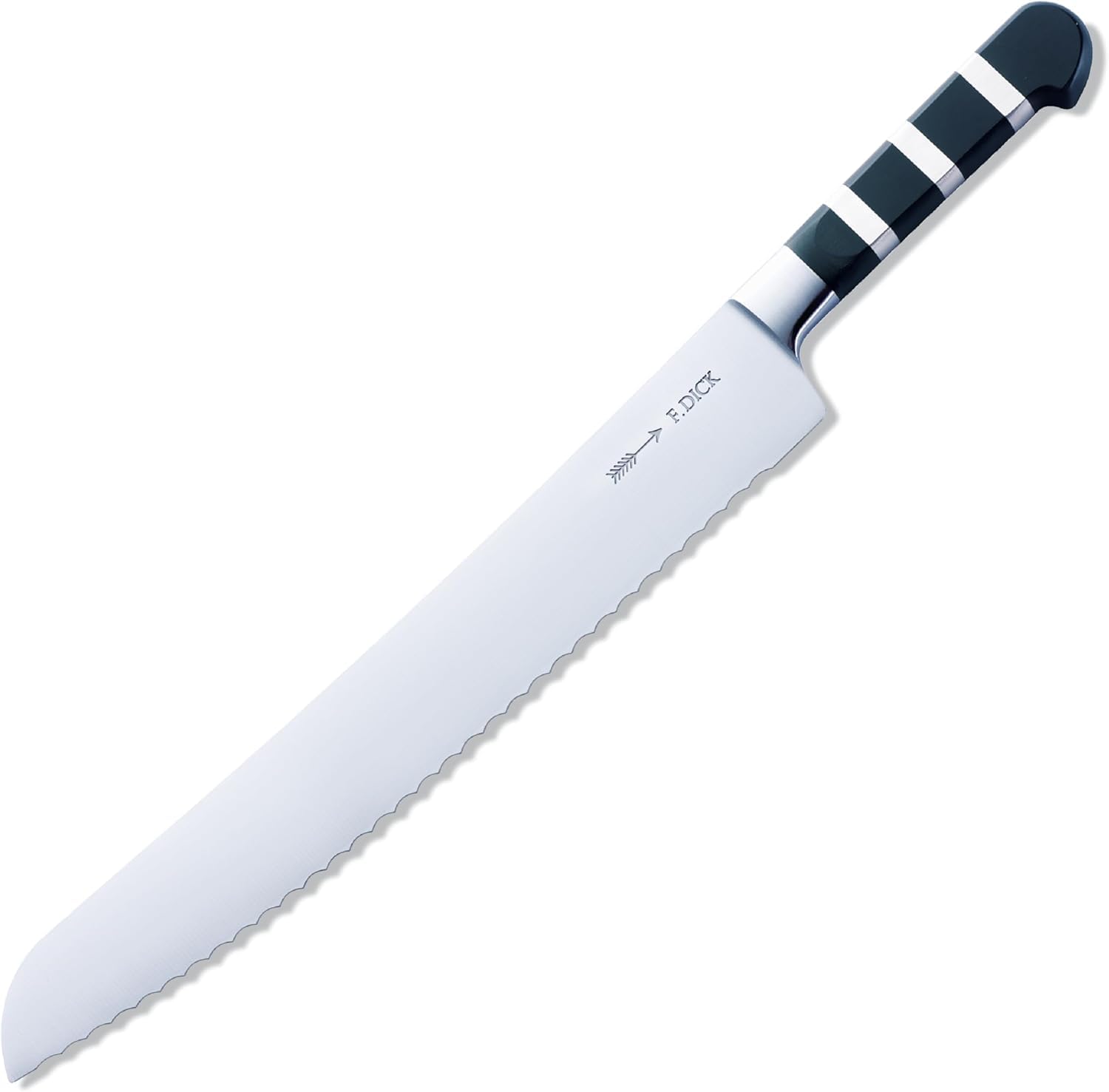 F. Dick Brotmesser, Sägemesser, 1905 (Messer mit Klinge 32 cm, X50CrMoV15 Stahl, nichtrostend, 56° HRC) 8193932, Schwarz