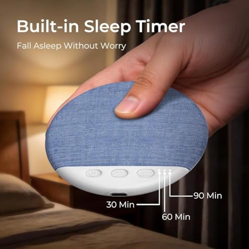 Image of Pillow Bluetooth Speaker for Sleeping | Wireless Under Pillow Speaker with White Noise, Sleep Timer, Bluetooth Music & Built-in Mic for Bedroom, Relaxation & Private Listening