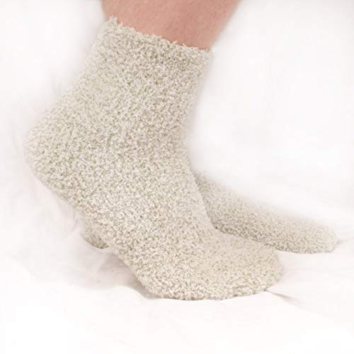 Image of BambooMN Women's Fuzzy Warm Feather Soft Socks - Value Packs