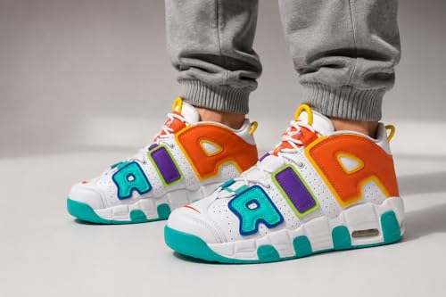 Image of Men's Casual Colorful High-Top Sneakers | Lightweight Fashion Sports Shoes