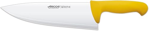 ARCOS Cuchillo de carnicero profesional de acero inoxidable nitrum de 11 pulgadas y hoja de 10.827 in. Mango ergonómico de polipropileno. Serie