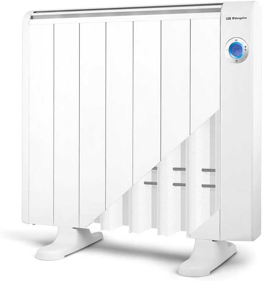 Orbegozo RRW 1300 Radiator showing internal heating elements