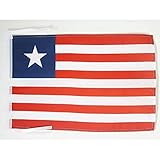 Conditionnement : A l'unité AZ FLAG Drapeau Libéria 45x30cm - PAVILLON libérien 30 x 45 cm Haute qualité