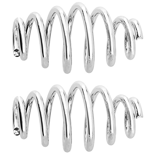Solo Seat Springs Chrome 3 Inch Compatible With Harley Honda Yamaha Kawasaki Suzuki Bobber Chopper Touring Softail Sportster Dyna #TOP4