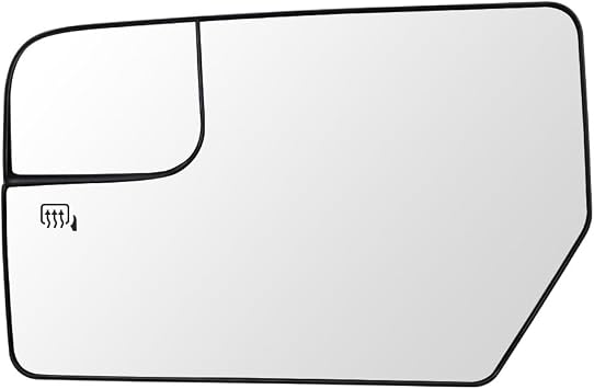 Senzeal Driver Side Heated Mirror Glass Replacement for Ford Expedition 2012-2017 Lincoln Navigator 2012-2014 Blind Spot Mirror Glass CL1Z17K707C Left Side