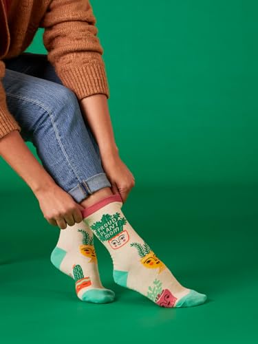 image for Blue Q Women's Funny Crew Socks – Colorful & Comfy Fit, Novelty Gift