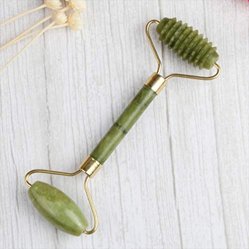 Rolo de jade FRCOLOR de rolo facial natural e conjunto de raspagem de beleza cosmética para rosto e