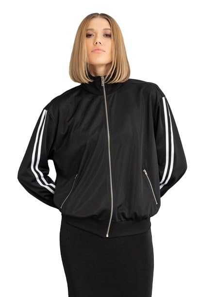 Stylish Long Sleeves Black Winter Zipper Jacket For Women-picture-21