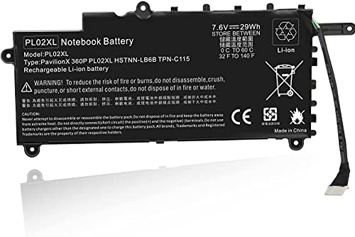 Ac Doctor Inc Pl02Xl Battery For Hp Pavilion 11 X360 11-N X360 Series 11-N010Dx Hstnn-Lb6B 751681-421 Tpn-C115 Ptn-C115 751875-001 751681-231 #TOP2