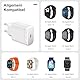 Ladegerät Stecker für iWatch, für Apple Watch Ladekabel Netzteil Adapter USB kompatibel mit AppleWatch SE 10 Ultra 2 9 8 7 6 5 4 3, 25W Watch Lade PD 3,0 Schnellladenetzteil
