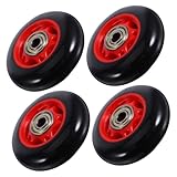 TOYANDONA Ruedas De Polea Para Máquina De Ejercicio Fitness 4 Piezas Rodillos Plásticos Para Cinta De Correr Y Bicicleta Gimnasio Movilidad Fácil Y Universal