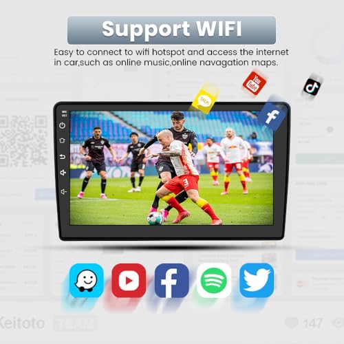 Image of AWESAFE Car Radio Stereo for Chevy Chevrolet Silverado Tahoe Equinox GMC Sierra Yukon with Wireless Apple CarPlay Andriod Auto 10 inch Touch Screen