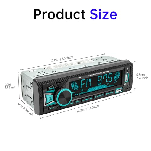 Radio para auto Bluetooth con pantalla LCD 4.1 pulgadas miniatura 2